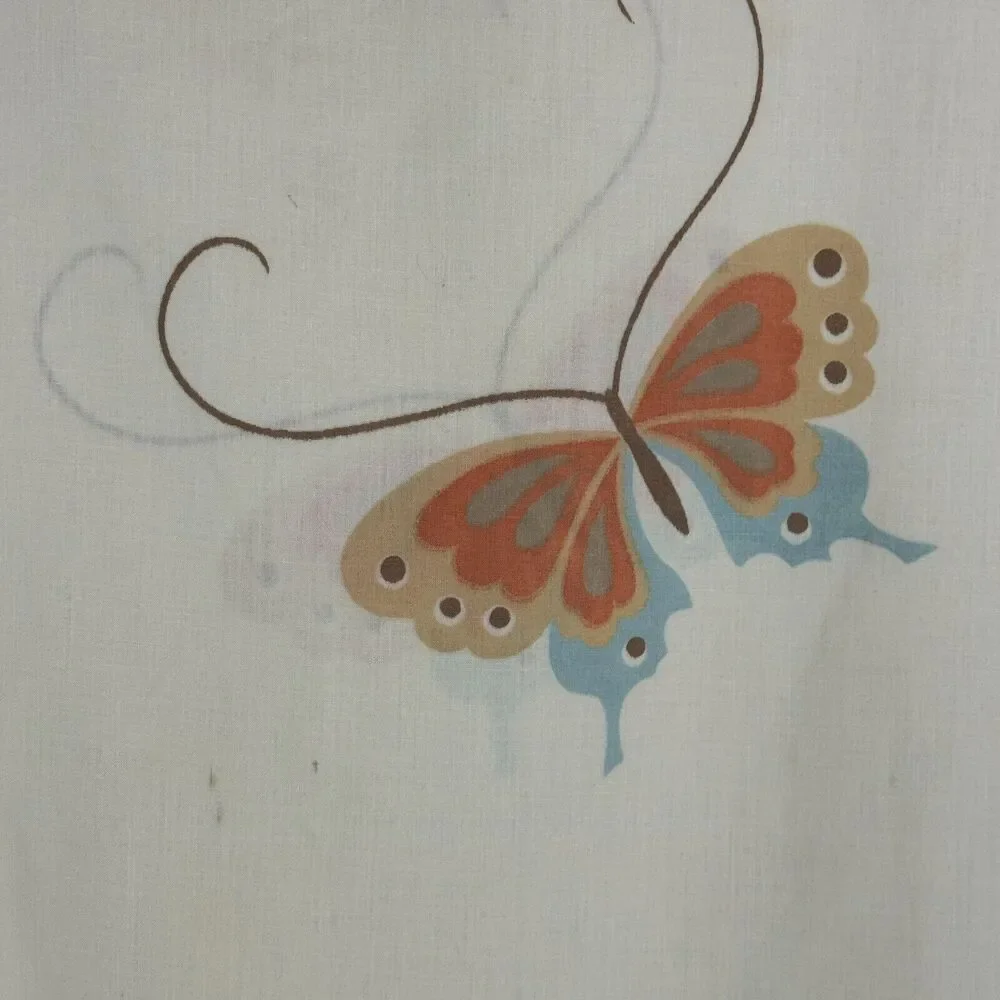 Vintage Hanae Mori Martex No-iron Percale Butterfly Standard Pillowcase